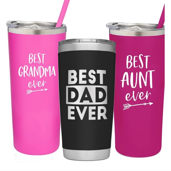New Hot & Cold Insulated Mug with Personalized Vinyl saying of your choice - Picture 4 of 11